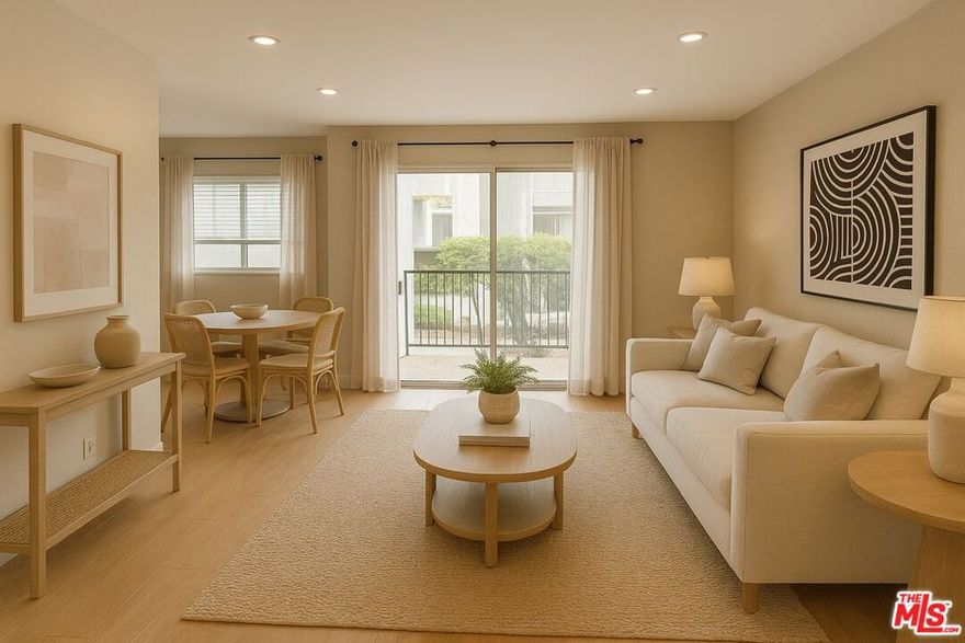 Welcome to this charming 2 bedroom, 2 bath Park Granada condo. Just a short walk to the Calabasas Commons, this first-floor unit offers over 1,000 sq ft of comfortable living in a highly sought-after community. Features include recessed lighting, neutral tones, and abundant natural light. The dining area is accented by a stylish chandelier, while the kitchen offers ample counter space, sleek black countertops, and updated appliances.The spacious primary suite includes a private bath with dual sinks, a walk-in shower, and a generous closet. A well-sized second bedroom and full guest bath add flexibility and convenience. Enjoy permitted access to Calabasas Lake via a private bridge, plus close proximity to hiking trails, top-rated schools, and everyday amenities. Community features include a pool, spa, gazebo, outdoor seating areas, and a recreation room. Don't miss this opportunity to live in one of Calabasas' most desirable neighborhoods at an incredible price.