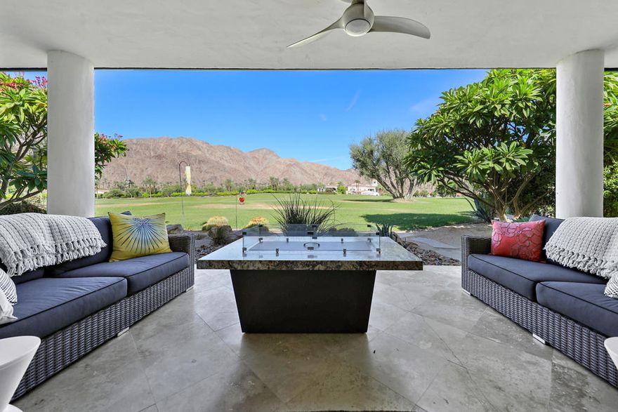 Discover Lago at Prestigious La Quinta Country Club!Step inside to discover a beautifully redesigned 3 bedroom, 3 bath home offering one of the best west-facing panoramic mountain views in the desert. Positioned in a prime location with unobstructed views of the mountains and La Quinta Country Club, this residence is truly one of a kind.The home has been completely remodeled, showcasing new windows and doors, over $99,000 invested in custom cabinetry throughout, expansive living areas that opens to a stunning indoor/outdoor atrium. 3 bedrooms, a true chef's kitchen -- all providing both elegance and ample storage. The primary suite offers an open view to the mountains and an incredible, luxurious master bath with a complete shower room.Additional highlights include a fully air-conditioned garage with abundant cabinetry, ample guest parking, and seamless indoor-outdoor living spaces designed for both relaxation and entertaining.Just steps away from La Quinta Resort, Old Town La Quinta, dining, and shopping, this property blends luxury and convenience into a single package. La Quinta Country Club memberships are available. The Lago LQCC community enhances your lifestyle with three sparkling pools, a tennis/sport court, and meticulously maintained landscaping, all managed by the HOA.Don't miss the chance to own this exceptional remodeled Lago home with breathtaking views of the majestic mountains. This is a unique opportunity that delivers style, sophistication, and an unparalleled location. Live the lifestyle you deserve--your dream home awaits!