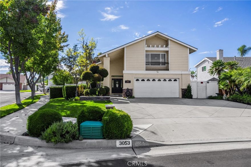 Welcome home to this beautifully upgraded family home in the coveted Rolling Hills area of Fullerton, steps from Craig Regional Park and mere moments to schools, fwys and a multitude of shopping options including the newly expanded Brea Mall. Nestled into a peaceful cul-de-sac, a quality and beautifully upgraded exterior set the stage for what awaits inside. An expansive driveway can accommodate multiple cars or even two vehicles plus small RV, a manicured landscape is highlighted by groomed topiary plantings and stylish stacked stone planters and siding. The custom leaded glass front door with side-lights leads you inside to a bright and inviting interior. Vaulted ceilings and a stately foyer greets you and welcomes you inside the step down living room with carpet flooring, dining room with tile flooring, the family room with wood flooring, custom gas fireplace and  custom milled mantle. Double French doors leads to the backyard and the windows have plantation shutters. The custom kitchen is the picture of perfection with stylish solid wood, light gray cabinetry that is perfectly complimented by ______ granite counter tops, center island and a full suite of S.S. including double ovens and wine fridge. An outdoor oasis await with two covered setting areas, manicured lawn and low maintenance vinyl fencing on the southeast  side of the yard plus automatic sprinklers front and rear. Don’t miss your opportunity for a truly maintained, upgraded and pride of ownership home that awaits a new discerning homeowner.