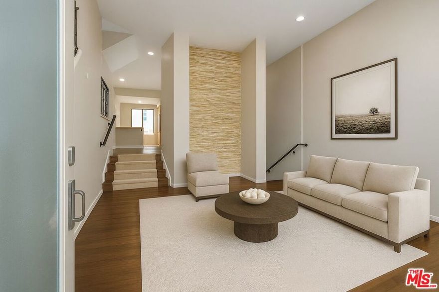 Beautifully Updated Townhome in Fusion Community. Welcome to this stylish and spacious townhome in the highly desirable Fusion complex. This home features two generously sized bedrooms upstairs, each with its own private en suite bathroom, plus a convenient powder room on the main level for guests.Step inside and you're greeted by soaring ceilings and expansive windows in the living area, creating a bright, open feel filled with natural light. The living room flows seamlessly into the dining space and kitchen, making it an ideal layout for entertaining or everyday living.Downstairs, you'll find direct access to a two-car garage along with a bonus storage area, perfect for keeping everything organized. The gated community offers resort-style amenities including a sparkling pool and spa, children's play area, and a half basketball court.All of this comes with an unbeatable location close to the beach, shopping, dining, and within the award-winning Wiseburn School District. A wonderful opportunity to own in one of the South Bay's most sought-after communities!