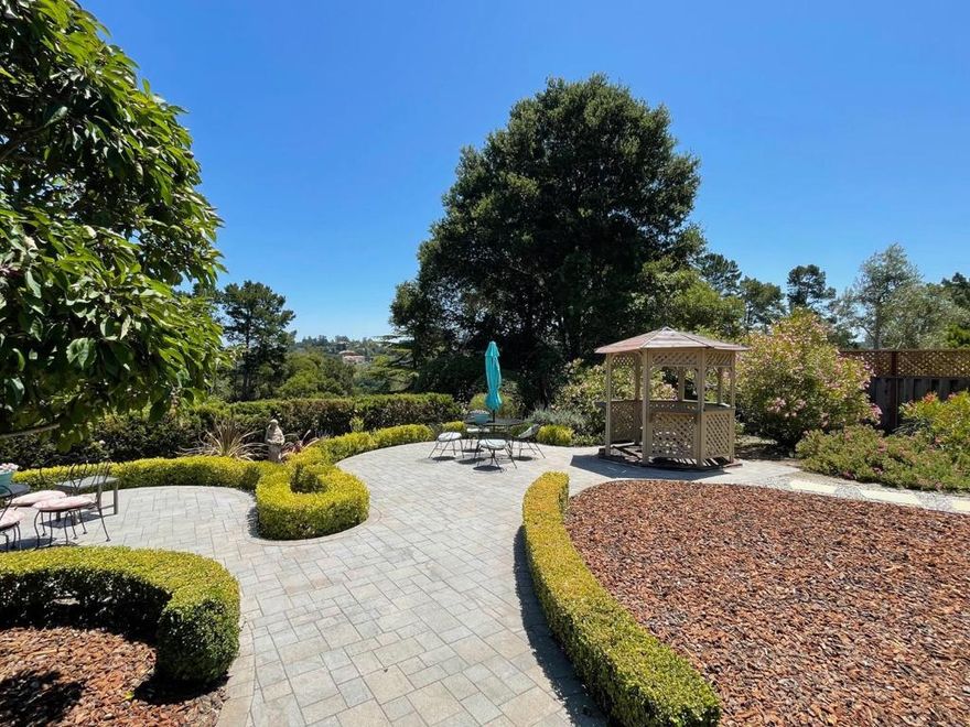 Welcome to 55 Glengarry Way, an exquisite fully furnished single-family home located in the tranquility of Hillsborough, CA. This one level residence offers an impressive 3,180 square feet of living space, featuring 4 spacious bedrooms & 3.5 bathrooms. The home's interior presents a blend of flooring, including carpet, hardwood, laminate, marble, & tile, each adding a distinct touch of elegance. The kitchen is equipped w/ a breakfast bar, cooktop, dishwasher, & electric oven. Granite kitchen counters, stainless steel appliances, & eat-in kitchen provide both functionality & style. The cozy ambiance of the living area, is accentuated by charming decorative fireplaces that add to the warmth of the home. The primary ensuite bathroom is a sanctuary, featuring double sinks, separate shower, & luxurious tub, ensuring a spa-like experience. The property also includes a formal dining room & dedicated home office, catering to both entertaining & productivity. Step outside to your private oasis, where a pristine pool awaits, surrounded by a fenced back yard, perfect for leisurely summer afternoons. Amenities include a laundry room furnished w/ washer and dryer. This home offers a blend of comfort, luxury, & practicality. Landlord will lease unfurnished with a minimum term of two years.