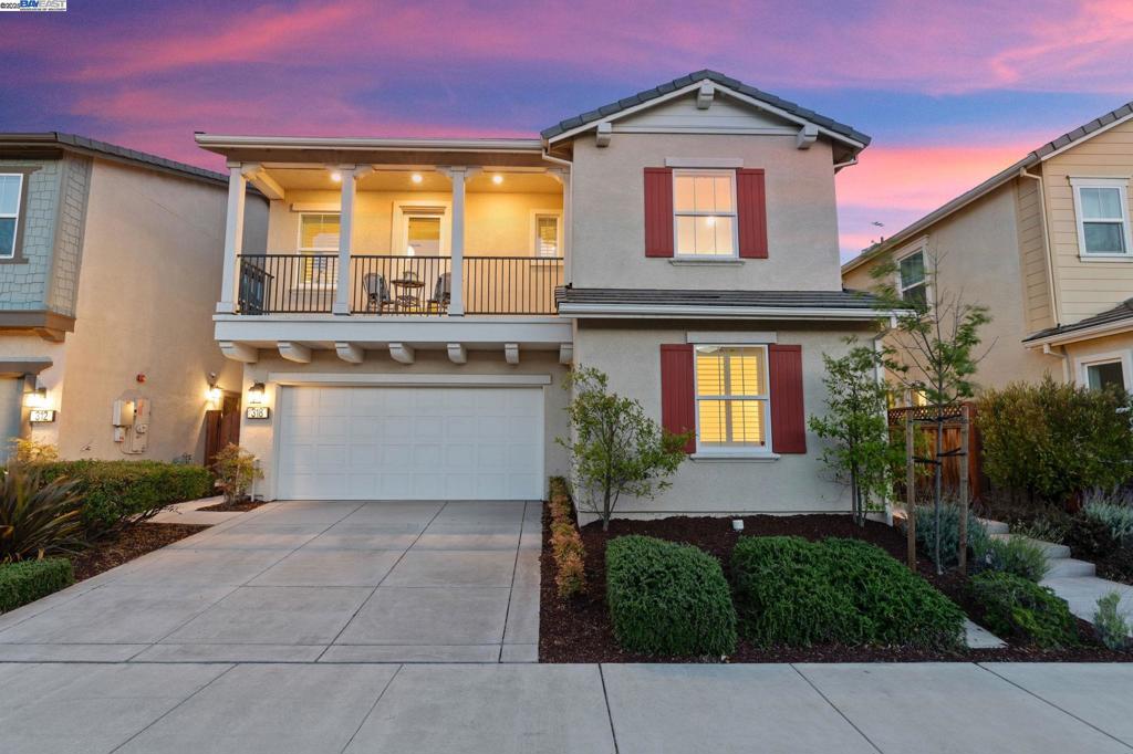The ideal layout everyone’s been waiting for - modern, open, and effortlessly functional! This stunning 2018 home in the sought-after The Preserve community features soaring two-story ceilings at the entry, a full bedroom and bath on the main level, and a versatile loft upstairs. The open-concept Great Room, Dining, and Kitchen flow beautifully for everyday living and entertaining. The thoughtfully designed outdoor space lives like a true extension of the home: a built-in gas cooktop, fireplace, retractable awning, and stylish seating create a charming retreat for relaxing or entertaining. The chef’s kitchen shines with quartz counters, a large island, walk-in pantry, and ample storage. Upstairs, the luxurious owner’s suite boasts hillside views, a spa-style bath, and a large walk-in closet. A guest bedroom enjoys a private balcony and its own walk-in closet. Additional upgrades include hardwood floors, plantation shutters, owned solar, smart home and electric car charger. Serviced by EBMUD, offering some of the best water quality in San Ramon. Enjoy resort-style amenities including a clubhouse, pool, bocce ball, BBQ area, scenic walking and biking trails, and a 12.7-acre city park. Easy access to I-680, shops, restaurants, and top-rated San Ramon schools!