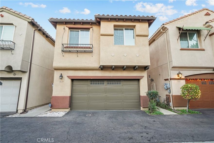 Welcome home to this exquisite Spanish Style Residence tucked in at the end of a cul-de-sac, part of the esteemed Heritage Collection built by the renowned California Builders in 2015. Situated within a modern community of 73 smart homes, this property offers a perfect blend of timeless architectural charm and contemporary living. Spacious Layout- A two-story, open-concept floor plan spanning 1,574 sq.ft  designed to maximize natural light and seamless flow for both daily living and entertaining. Gourmet Kitchen- The heart of the home boasts a chef's kitchen, featuring crisp white shaker-style cabinets, extensive quartz countertops, an oversized quartz island perfect for gathering, and a full suite of stainless steel appliances. This home includes 4 bedrooms and 3 baths, offering ample space for family and guests. The home features sleek updated laminate flooring and fresh interior paint, presenting a pristine like-new appearance. Enjoy modern conveniences like an attached 2- car garage wired for EV charging, Tesla solar panels, a tankless water heater, plenty of guest parking. This stunning property is an exceptional opportunity for those seeking a move-in ready home that combines sophisticated style with practical, modern comforts. Don't miss this rare opportunity to own a piece of the Heritage Collection. 
Schedule your private tour today!
