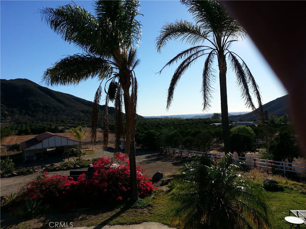 5.6 acres HILLTOP EQUESTRIAN PROPERTY OFFERING COASTAL CLIMATE & DISTANT OCEAN VIEWS (20 min to Galway Downs – 40min to Del Mar Horsepark) This property offers a coastal climate always within 6-7F of Carlsbad, quiet seclusion and rural, upscale country living at its best, including well designed horse amenities, all within 15 min of all city amenities/shopping/wineries & 3 different golf resorts, and 5 min from I-15. 5.6 acres, on a quiet secluded hilltop ALL FULLY FLAT & USABLE FOR HORSES, - set up for professional use. Fast & easy freeway access from 2 directions to I-15 just 5 min down the hill. (Property access from 3 different roads. Southern access road from Hwy 76 is specifically build for semi truck/large horsetrailer access) Property is fully fenced & gated (outer perimeters incl. chain-link fence for dogs) 2560sq, 3Br, 3 full Ba + Den, Spanish style custom home with a modern & warm ambience, largely remodeled in 2019 & further extensive updates in 2025 incl. a brand new roof (!) High, cathedral ceilings throughout living area give an open feel Inviting huge Master suite & large bathroom w. jetted tub & double shower Kitchen shows granite counter tops & stainless steel appliances 2 wood-fireplaces in living room & rec room , plus 1 electric fireplace in Master suite ---------------- 6-stall (12x12 stalls w. paddocks) custom built Silverado barn with extra high/wide raised breezeway 16' wide barn isle wood paneled stall fronts colored concrete barn isle Large Porch for hay storage & socializing Tack room 12x12 Indoor, hot water wash stall w. oversized water heater Automatic fire sprinkler system acc. to CA building code ----------------------- Additional 6-stall mare motel barn(12x24 stalls) 90x180 arena with professional German Geo Textile (GGT) footing 5 large seasonal pastures Property is currently on Municipal water w. agricultural discount – (also well on property – not in use) Plenty of room for additional arenas/horse facilities Everything on this Equestrian property is fully permitted and built by licensed contractors. Direct, unlimited trail riding access on well maintained fire-roads into the surrounding hills, right out your gate. Technically zoned for 10 horses/acre (Total of 55 horses - L2 zoning) The property location is naturally protected from Santa Ana Winds. All operational equipment is included.(Tractor, GGT arena drag etc.