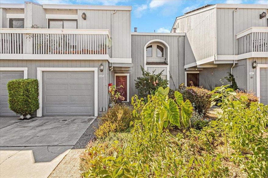 Welcome to this charming Santa Cruz townhome, boasting 1,320 square feet of comfortable living space. This home features two master bedrooms with ensuite bathrooms, ideal for a cozy lifestyle. The kitchen is equipped with modern conveniences including a garbage disposal, microwave, electric oven range, and plenty of storage, perfect for culinary enthusiasts. The living room includes a dining area, providing a versatile space for gatherings. There is a half bath off the main entryway for guests. The open layout offers a welcoming atmosphere.  The laundry is conveniently located inside on the upper floor for ease of access.  Residents can take advantage of the community facility, complete with a fenced in-ground poolideal for relaxing or socializing.  Enjoy the warmth of gas fireplace in the primary suite sitting area with a fabulous walk-in closet.   Walking distance to the Capitola Mall, Wholefoods, other shopping. Situated in the Live Oak neighborhood, this home offers a delightful opportunity in the vibrant city of Santa Cruz. Seller is offering $10k credit towards buyer's closing costs