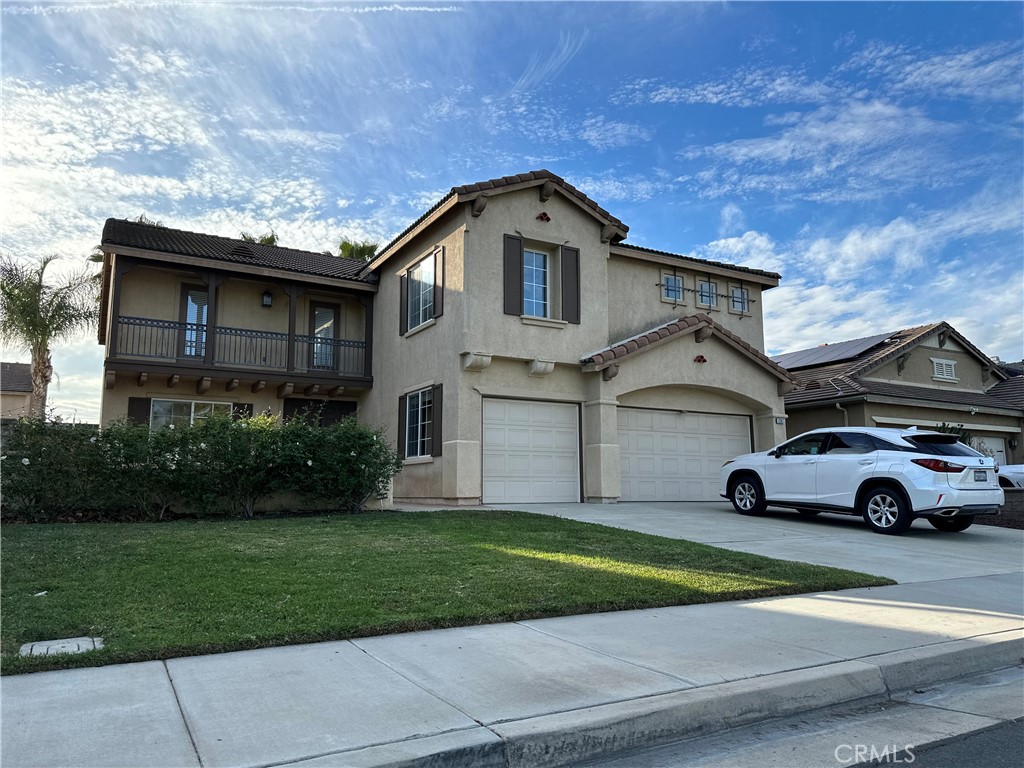 Location! Location! Location!
Beautiful and Spacious Home in the Highly Desired center of the City of Eastvale. The home features 5 bedrooms, 3 full bathrooms, a large entertainment and fitness room on second floor, 3 car garage, master bedroom with large walk-in closet which has its beautiful organizers, one bedroom downstairs with its own full bathroom. The first floor offers an entry foyer, formal living and dining room, kitchen with Granite counter-top and Walk-in pantry that is open to a separate family room with a fireplace, beautiful upgraded Huge bonus room with park views on 2nd floor, Serene front patio with Park views, walk to park across the street. The house has been newly painted. This elegant home is conveniently located near great schools, shops, restaurants, theater, parks, close to I-15, 91 and 60 freeways.