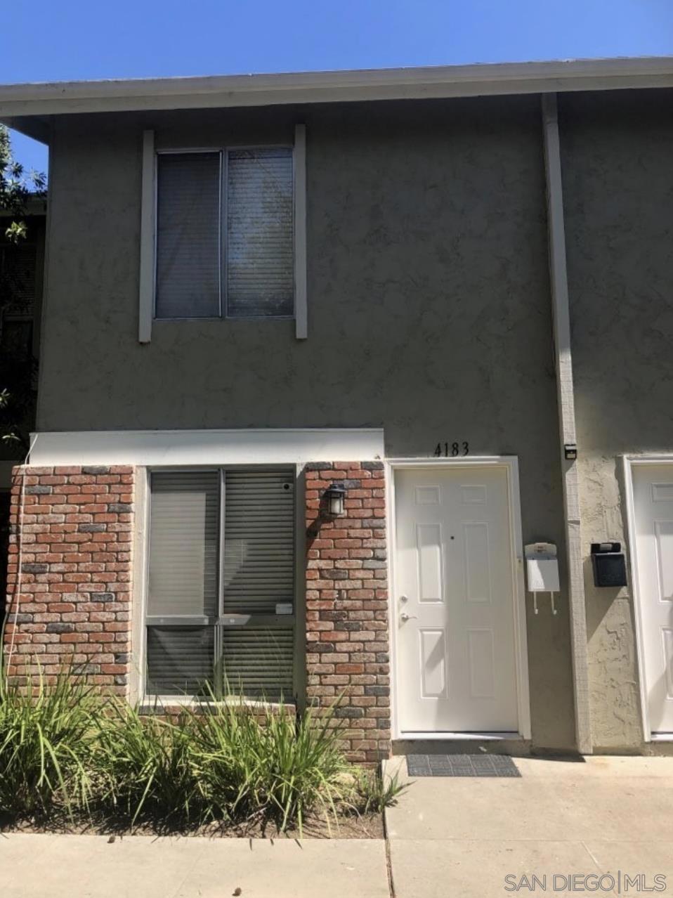 Act quickly!! This affordable, highly sought-after two-bedroom unit in the Genesee Highlands will rent fast. Easy access to I-5, I-805, UCSD, Fwy 52, and La Jolla beaches. The complex has pools, a park, and a playground. Easy walk to schools. Regents shuttle line, UCSD bus line, hiking trails, and nearby shopping. The address is 4183 Camino Lita, San Diego, CA 92122.