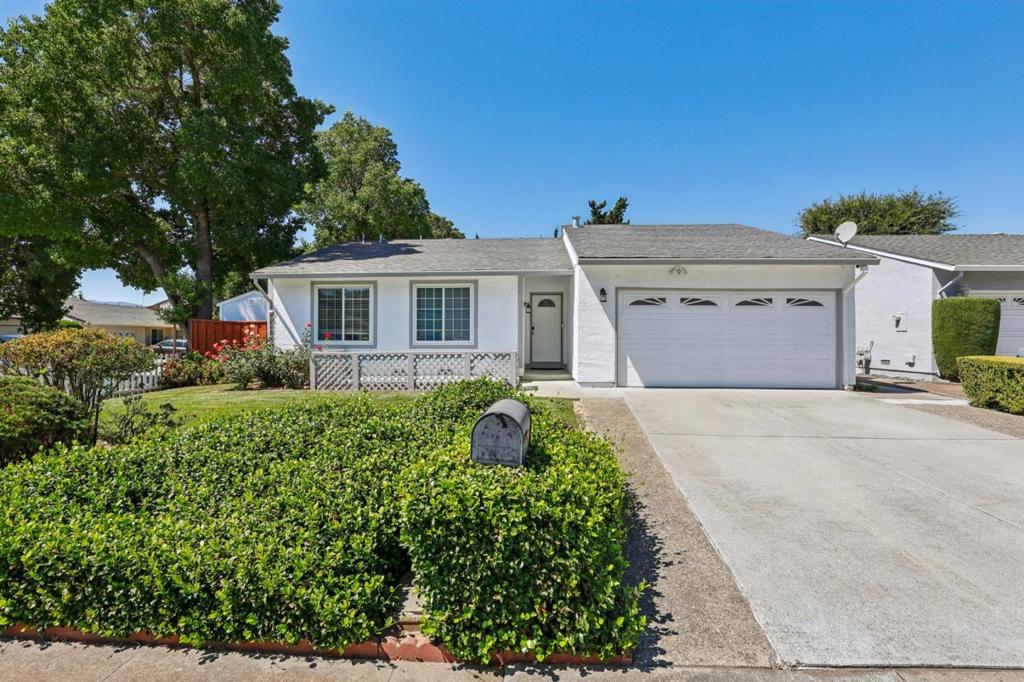 Welcome to this delightful home located in the vibrant city of San Jose. Spanning 1,231 square feet, this residence offers an inviting and functional layout. The kitchen is a standout feature, equipped with stone countertops, an island, dishwasher, garbage disposal, oven range, and refrigerator, making it a perfect hub for meal preparations and gatherings. The eat-in kitchen design further enhances convenience and comfort. The home boasts modern laminate flooring throughout and includes a cozy living space with a fireplace, ideal for relaxation. Practical amenities include central HVAC to ensure year-round comfort. Energy efficiency is bolstered by double pane windows. For added convenience, the home comes with a washer and dryer in the laundry area, and side yard access perfect for RV or boat parking. Situated in the Oak Grove Elementary School District, this property is an excellent choice for those seeking a comfortable, well-equipped home in San Jose minutes from highways 101 and 85, scenic walking and biking trails, Shady Oak Park, and the vibrant Silver Creek Sportsplex offering fitness classes, sports, and activities for all ages. Everyday conveniences like Target, Safeway, Costco, and more are right around the corner. Don't miss this opportunity to make it yours!