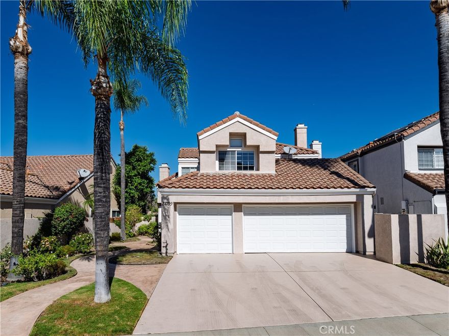 Located at the end of a peaceful cul-de-sac within the desirable gated community of Calabasas Hills, this bright and spacious 4-bedroom, 3-bathroom home offers comfortable living in a serene setting. The inviting entry opens to a generous living room featuring wood like flooring, high ceilings, a warm fireplace, and a dining room framed by large picture windows and double doors that open to the backyard. The open-concept kitchen is ideal for everyday living and entertaining, complete with stainless steel appliances, a sunlit breakfast nook with bay window and a peninsula counter that connects seamlessly to the family room. Upstairs, the primary suite has mountain views providing a relaxing retreat. The primary bathroom has 2 closets, dual vanities and a separate bathtub and shower. The secondary upstairs bedrooms are spacious and feature vaulted ceilings. A convenient downstairs bedroom and full bathroom are perfect for guests or a home office. The backyard offers space for outdoor dining and lounging, with scenic mountain views creating a tranquil backdrop. Located within the award-winning Las Virgenes Unified School District and walking distance to Bay Laurel Elementary, residents also enjoy the many amenities of Calabasas Hills, including 24-hour guard-gated entry, a community pool, and nearby park.