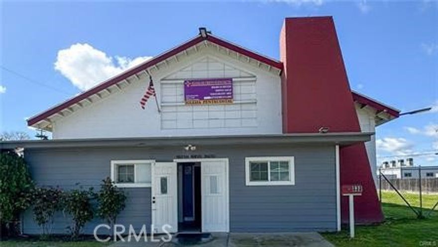 Current Use Is Church Services and Bible Study - Great Building and Ample Lot with fenced parking in Southwest Merced - Zoning is C-G. Great Potential Site for Ambulance Parking Next to Fire Department; Sunlight hours Care facility or other Community and or Commercial General Business Use. Site is in close proximity to restaurant, automotive, trucking, farming and Merced County Fair Grounds. Easy Access to South State Highway 59 and CA 99 hwy.