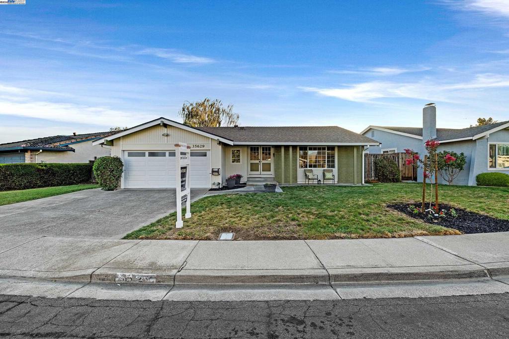 ** OPEN HOUSE Saturday 8/16 and Sunday 8/17 12 PM to 4 PM **Nestled on a coveted cul-de-sac in Fremont’s highly desirable Brookvale neighborhood, this light-filled single-family home welcomes you with warmth and charm. The thoughtfully designed 1,579sqft floor plan features hardwood flooring, a spacious living area with abundant natural light. Enjoy three generously sized bedrooms and two beautifully updated bathrooms, perfect for creating a peaceful sanctuary or an inspiring home office. Updated eat-in kitchen showcases solid wood cabinetry and sleek quartz countertops, flowing into the inviting family room, ideal for relaxation and entertaining. Modern upgrades such as recessed lighting and dual pane windows offer additional comfort and style. The primary suite boasts a walk-in closet, direct backyard access, and a stunning en-suite bathroom. Step outside to your private backyard, perfect for entertaining Additional highlights include central heating, an indoor laundry room, a new roof (installed in 2024), and a spacious garage. Enjoy nearby scenic Alameda Creek Trail, Quarry Lakes Regional Park. Close proximity to HWY 880, HWY 84, Dumbarton Bridge, and BART, commuting throughout the Bay Area is a breeze. This home is a move-in ready gem