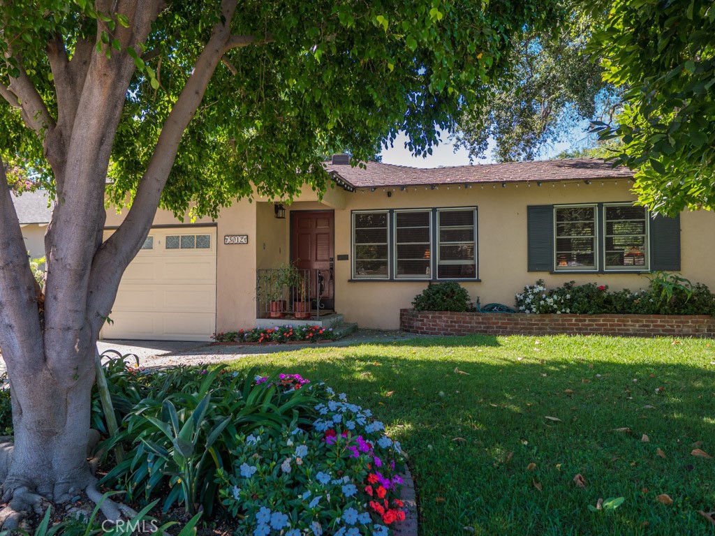 Charming Single Level home located on a quiet cul de sac in Pasadena. Recently renovated with new paint throughout, updated bathroom, new blinds, newer AC & heat, new washer & dryer, dishwasher, refrigerator & stove. Beautiful hardwood floors throughout. The backyard is freshly landscaped with large shade oak, large concrete patio with lighting & retractable sail type awning. There is a single car garage with Electric car plug in.