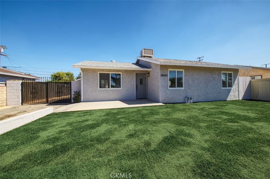 Welcome to this stunning 3-bedroom, 1-bath home that has been fully remodeled and redesigned inside and out, making it hands down the most attractive home in its price class. Every detail has been thoughtfully updated, blending modern style with comfort to create a true move-in-ready residence.



Step inside to find a light-filled open layout, fresh finishes, and quality upgrades throughout. The redesigned kitchen, updated bath, and new flooring combine to give the home a crisp, contemporary feel. Outside, the improvements continue with fresh curb appeal and a large backyard perfect for family living or weekend entertaining.  Enjoy a private garage and large driveway.



Conveniently located near shopping, schools, dining, and transportation, this home is a shining example of the perfect family home. Don’t miss your chance to own the best value in Palmdale today!