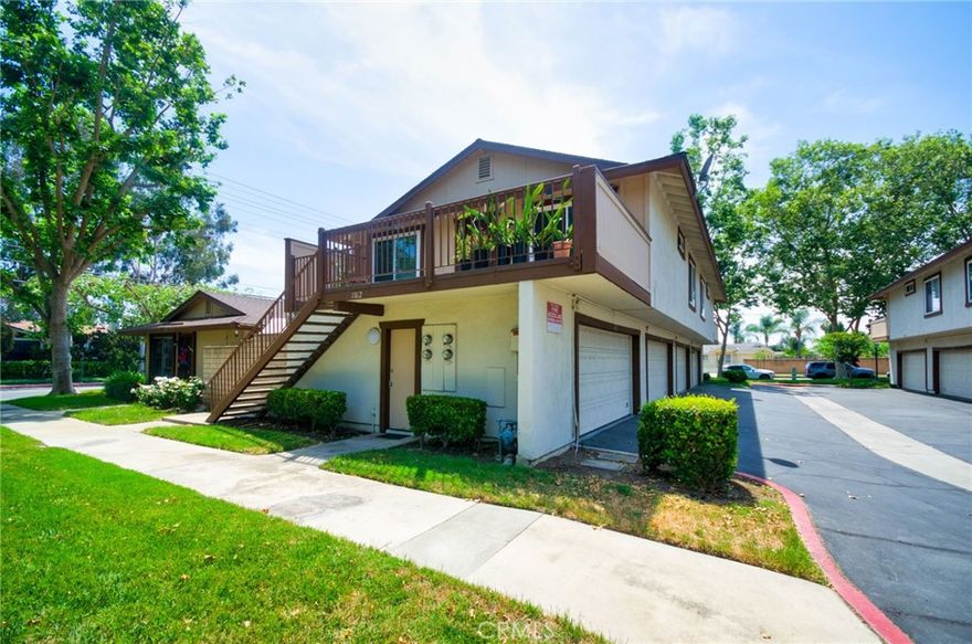 Look at this two-bedroom one-bath condo on a corner lot with a large patio! This house is well-maintained with plenty space, two-car garage, community pool and tennis courts. Good location, close to Ontario Christian High School, freeway and Ontario International Airport. Welcome to send in your offer!