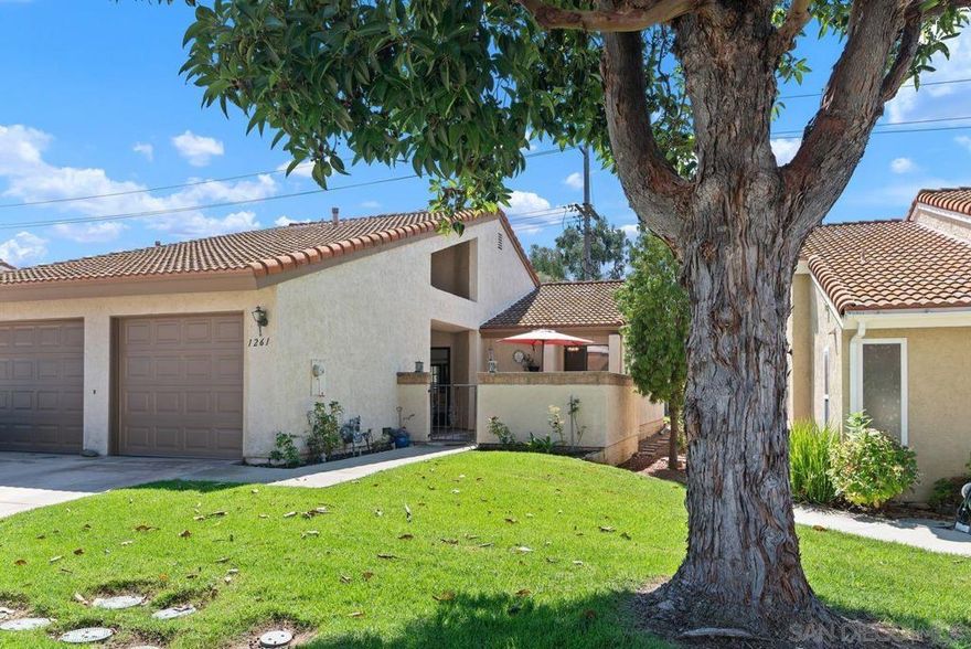 Charming Home Nestled Between Discovery Hills & Lake San Marcos! Don't miss this opportunity! This lovely home features 2 bedrooms and 2 baths 1,137 square feet with a bright and airy interior with a huge skylight, fireplace, vaulted ceilings. Enjoy the comfort of central A/C, elegant French doors, and both front and rear patio areas perfect for relaxing or entertaining. Additional highlights include a two-car attached garage and access to fantastic community amenities such as a tennis court, pool, and spa. Prime location near shopping, parks, and beautiful Lake San Marcos.