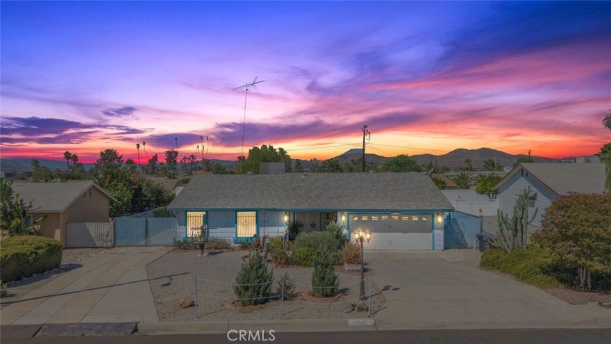 Welcome to this charming 2-bedroom, 2-bath home located in the highly desirable 55+ community of Sun City Civic Association in Menifee featuring gated RV parking, LOW taxes, and LOW HOA. From the moment you arrive, the inviting double-door entry sets the tone for the warm and welcoming atmosphere inside. Step into a thoughtfully designed layout featuring good-sized bedrooms, ample storage throughout, and a light-filled sunroom that extends the living space and creates the perfect spot to relax with a morning cup of coffee or enjoy an afternoon with friends. Beyond the sunroom, a covered patio runs the entire length of the home, offering a seamless transition to the backyard and plenty of space for outdoor dining, entertaining, or simply taking in the fresh air. The kitchen stands out with its striking dark granite countertops, unique tile backsplash, and generous cabinetry, combining both function and style. Vinyl flooring flows throughout the home—meaning no carpet to worry about—while ceiling fans in nearly every room keep the interiors comfortable year-round. The spacious primary suite offers the convenience of an ensuite bathroom, and a private vanity station. Sitting on a large lot, this property also features gated RV parking, a chain-link fence with privacy slats for added seclusion, and endless potential to make the outdoor space your own. Whether you envision a low-maintenance retreat or a vibrant garden oasis, this backyard provides the blank canvas you’ve been waiting for. Residents of Sun City Civic Association enjoy access to a wide range of amenities, including pools, recreation centers, clubs, and community events. The home’s prime location places you just minutes from shopping, dining, medical services, and entertainment, with easy access to the I-215 freeway making commuting and travel a breeze. Best of all, you’ll appreciate the LOW taxes and LOW HOA fees that make this property an incredible value in one of Menifee’s most established and welcoming communities.