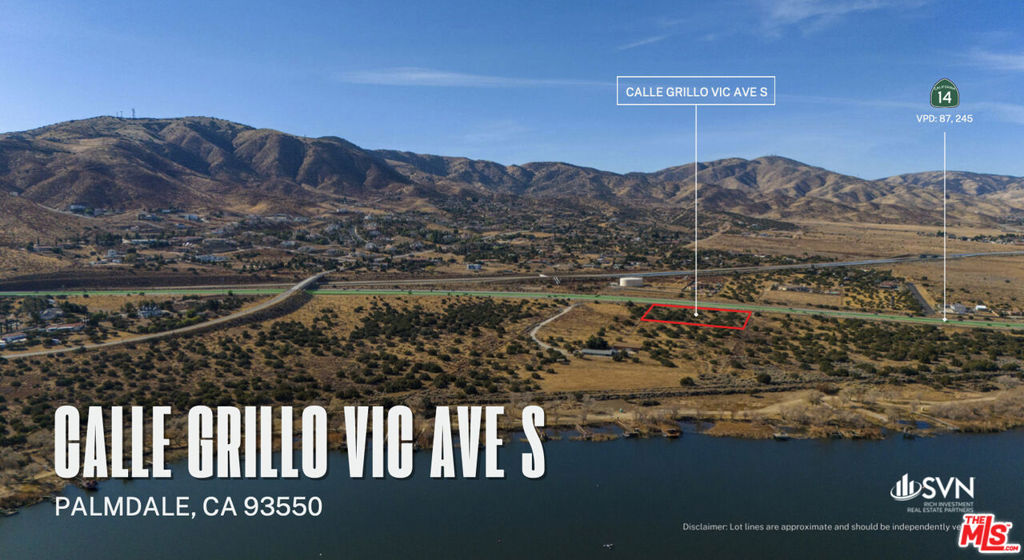 Prime residential lot located in Palmdale, offering vast potential for development. With over 2 acres of land, this property is ideal for building a custom home or exploring other residential opportunities. Alternatively, Buyer may seek to rezone as commercial (Buyer to verify). Conveniently located with easy access to local amenities and major thoroughfare on the 14 Antelope Valley Freeway with 87k VPD one way. Walking distance to Lake Palmdale.