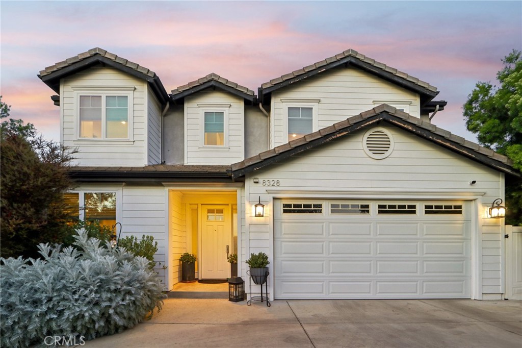 Welcome to Cooper Place! This newer-built traditional Modern Farmhouse features 4 bedrooms, 3 bathrooms, and over 2,500 sqft of living space, all sitting on a beautifully landscaped lot just under 6,000 sqft of land. A charming foyer welcomes you into the open-concept living room, dining area, and modern chef’s kitchen complete with a large center island, quartz countertops, and stainless steel appliances. Upstairs, you’ll find a convenient laundry room and the spacious primary suite with vaulted ceilings, a walk-in closet, and a luxurious en-suite bathroom featuring dual sinks, a walk-in shower, and a soaking tub. Step outside to the private entertainer’s backyard surrounded by mature trees, offering plenty of space to add a pool. Additional highlights include a downstairs bedroom and full bath, laminate flooring, and recessed lighting throughout. The home is tucked away on a private cul-de-sac with a large driveway and incredible privacy. Bringing South of Ventura vibes to Winnetka.