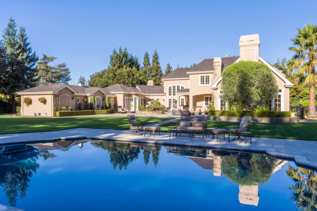 #1 Best Value in Atherton! Private Gated 1.52 Acre Sun Filled French Estate... Must see to believe... Main House approx. 10,740 sqft...Guest House approx. 1200 sqft, and Pool Cabana approx. 400 sqft. ... Stunning Showcase condition & Huge open floor plan ... Resort style entertaining home w /hotel-like grounds, pool, spa, outdoor kitchen & fireplace, putting green, sport court, private gym & huge game room/theater Priced for Immediate Sale! Quiet, Private Court & Neighborhood...