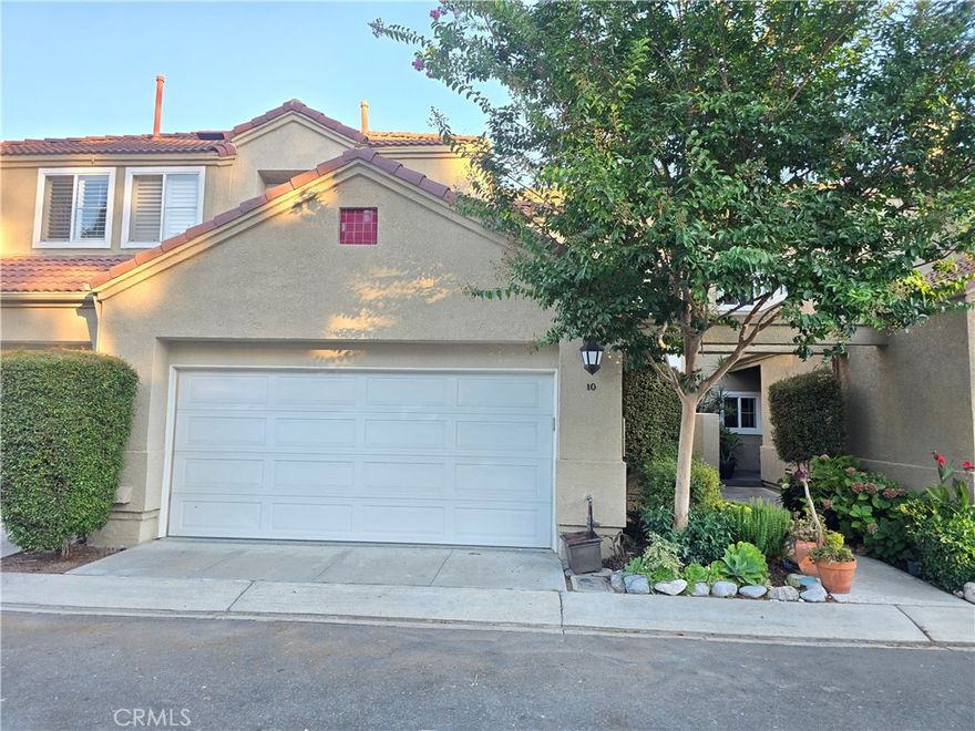 This highly upgraded 3-bedroom + loft home is ideally located on a private cul-de-sac with no busy street exposure. It is quiet and peaceful. The open floor plan features stylish stained bamboo flooring throughout, a remodeled kitchen with white cabinetry and stainless steel appliances.  All the bathrooms have been fully remodeled with stylish designer tiles, new showers, new vanities, quartz tops and new mirrors. One full bathroom and bedroom is downstairs. The other two bedrooms both have on suite bathrooms. An added versatile loft is conveniently placed for upstairs study or office activities.  Laundry is in its own room, you do not have to go through it to get to the 2 car garage. Enjoy Smart home features like lighting, Nest thermostat, remote-controlled fans, Wi-Fi garage doors, and newer AC. The 2-car garage offers built-in storage, overhead racks, and features epoxy floors. The backyard is perfect for entertaining with wall lights, patio space, and a view that with knock your socks off.  HOA pool and spa have just been remodeled and are very close.  Just minutes from shopping, dining, and easy freeway access. A rare lease opportunity—schedule a tour today!