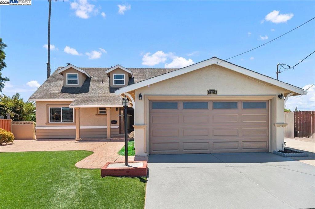 Welcome to 28399 Cubberley Ct, a beautifully updated 4-bedroom, 2-bathroom home offering 1,649 sq ft of living space on a quiet cul-de-sac in Hayward. One Bedroom and One bathroom on First level. Freshly painted inside and out, this move-in ready gem features a modern, remodeled kitchen with granite countertops and stainless steel appliances, updated bathrooms with sleek finishes, and a bright, open layout perfect for everyday living or entertaining. The spacious primary suite offers a peaceful retreat, while the additional bedrooms provide flexibility for family, guests, or a home office. Outside, enjoy a private backyard with a detached workshop—ideal for hobbies, storage, or creative use. With dual-pane windows, central heating, a 2-car garage, and close proximity to BART, freeways, parks, and shopping, this home checks every box. Don’t miss your chance to own a turn-key property in one of Hayward’s most convenient locations! Open House Sat and Sun 1-4pm July 12 and 13.