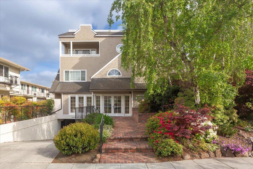 Welcome to a penthouse sanctuary in the heart of downtown Burlingame. This exquisite residence offers a blend of sophistication and practicality in this single level unit. Enjoy the convenience of an elevator and assigned 2 car parking, ensuring ease of access. Elevator takes you right from the security gated parking garage to your private lobby and front door. Step inside to discover a classic floorplan that promotes effortless flow and functionality. The spacious living area features a cozy fireplace, perfect for relaxing evenings. Both the primary and secondary bedrooms have their own ensuite bathrooms.The culinary enthusiast will appreciate the kitchen equipped with modern stainless steel appliances; double ovens, cooktop, d/w, refrig and wine refrigerator. Enjoy your meals in the formal dining room or the breakfast nook. Natural sunlight streams into this home. Outdoor living is provided on two private decks; one off of living room which is an ideal retreat for morning coffee or evening unwinding. In unit laundry area adds to the many amenities this home offers. Dont miss the new Luxury Vinyl Plank flooring in the common areas. Experience a blend of luxury and comfort in a vibrant community setting. Fabulous dining and shopping options are just minutes away. Welcome Home!