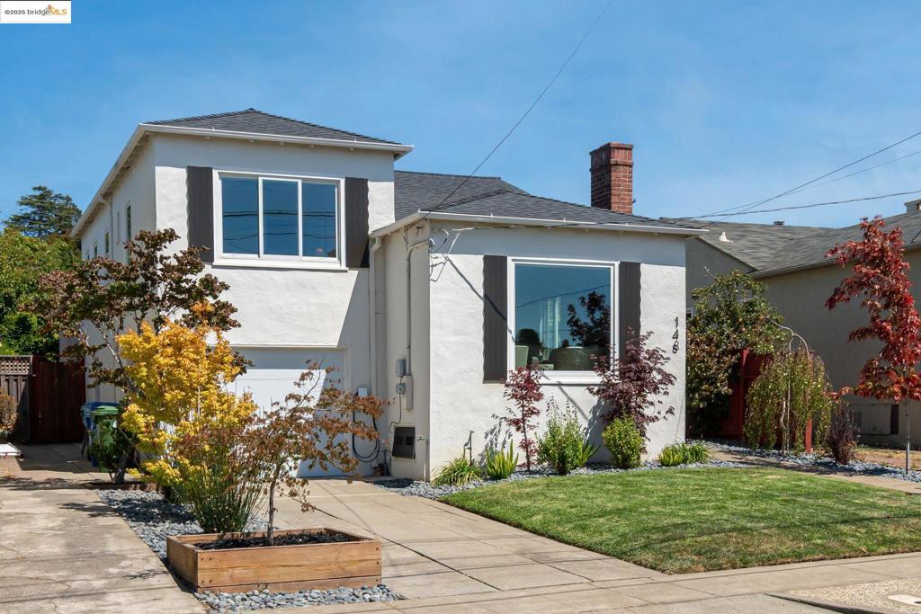 In St. Jerome's, people put down deep roots, making this 1940s split-level bungalow a rare chance to join the neighborhood. Thoughtfully updated by its current owners, the kitchen was remodeled with cooking at its core — featuring a Bosch fridge, Bertazzoni oven and range — the chef in your life will feel right at home. New flooring and dual-pane windows throughout make life quieter and more comfortable. The flexible layout offers one bedroom and a full bath on the lower level, plus two bedrooms and a second full bath upstairs with Mount Tam and hillside views. Large picture windows fill the home with natural light, and the eat-in kitchen opens to a sunny yard with grass and a deck for dining. Just blocks from Solano Ave, Fat Apples, Memorial Park, and more, this is the kind of neighborhood where people settle in for decades.