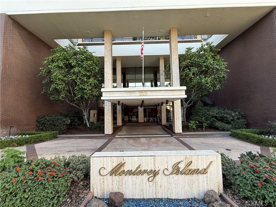 Welcome to this sought-after luxury residence in the prestigious Monterey Island Complex. This spacious 3-bedroom, 3-bathroom condo offers 2,171 square feet of refined living space, blending comfort, elegance, and beautiful mountain and city views.

The partially remodeled unit features floor-to-ceiling windows that flood the open floor plan with natural light from morning through sunset while showcasing sweeping views. Each of the three generously sized bedroom suites includes a full bathroom, offering both privacy and convenience. Mirrored walls and closet doors add a clean, modern touch throughout the home.

The expansive primary suite serves as a relaxing retreat, complete with a built-in cabinet above a charming faux fireplace. The primary bathroom is thoughtfully designed with dual sinks, a soaking tub, and a separate shower, creating a calm and spa-like atmosphere.

The well-appointed kitchen provides ample cabinet space and flows seamlessly into the living and dining areas, both anchored by a cozy fireplace. This layout is equally suited for entertaining guests or enjoying quiet evenings at home. Additional highlights include indoor laundry and a private balcony—ideal for morning coffee or taking in the city lights at night.

Residents of Monterey Island enjoy a full suite of amenities, including 24-hour doorman security, concierge service, a heated swimming pool and spa, fully equipped gym, clubhouse, and separate men’s and women’s saunas.

Ideally located just moments from Trader Joe’s, Whole Foods, The Americana, Glendale Galleria, and a wide variety of shopping, dining, entertainment, and transportation options, this home offers an exceptional blend of comfort, convenience, and lifestyle.