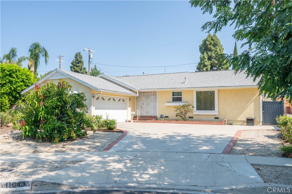 Welcome to 11043 Babbitt Avenue- A gorgeous 3-bedroom pool home located in the great city of Granada Hills! This spacious home features 2 bathrooms, a large kitchen with ample cabinet space, and a bright living room with a fireplace. The sparkling pool makes the backyard an ideal spot for entertaining and relaxing. Conveniently located near restaurants, shops, and freeway access. Suitable for anyone seeking comfort, charm, and convenience in one of the Valley's most desirable neighborhoods.