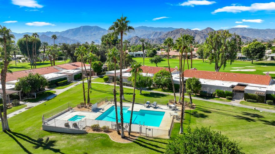 The seller is highly motivated and will consider any and all offers. This home is a screaming deal! Incredible value at just $152.99 per sq. ft.--the lowest in Bermuda Dunes Country Club. Enjoy the lifestyle where legends once played--the Club's golf course famously hosted the Bob Hope Desert Classic. Step directly from your patio to the community pool, or enjoy the private HOA pickleball courts nearby.Inside, vaulted ceilings and a spacious living room make this home ideal for entertaining. The upper level offers stunning mountain views overlooking the pool--beautiful at sunrise and sunset. This home features two primary bedrooms, each with its own en-suite bathroom. Additional highlights include a private golf cart garage, front courtyard, and a roof redone just three years ago.Bermuda Dunes Country Club is known for its friendly, peaceful, and social atmosphere. With unbeatable price, great amenities, and a relaxed desert lifestyle, this home offers an incredible opportunity to own in one of the area's most iconic communities. The seller is very motivated, bring your offer! Call today to schedule your private showing.