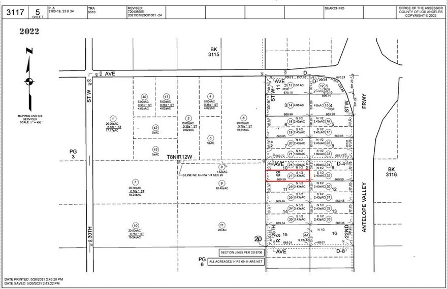 Industrial opportunity on 2.54 acres in Lancaster with M-1 Light Manufacturing zoning just 0.3 miles from Antelope Valley Freeway. Level desert terrain offers excellent access for commercial development, storage, or light industrial uses. Dirt road frontage with flat topography makes site preparation straightforward. Off-grid utilities required. Prime location in growing Antelope Valley market with easy freeway access for logistics and distribution operations. Ideal for investors seeking affordable industrial land in Los Angeles County. Drive by anytime - coordinates 34.77258, -118.17449.