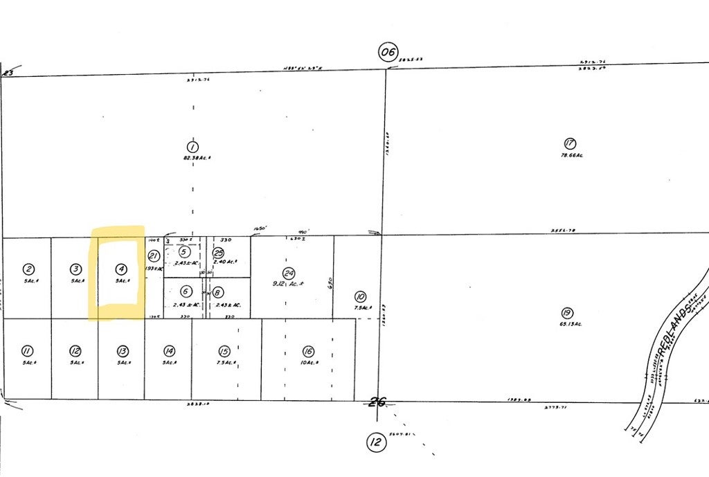 0 5.00 acres north Sean Ct