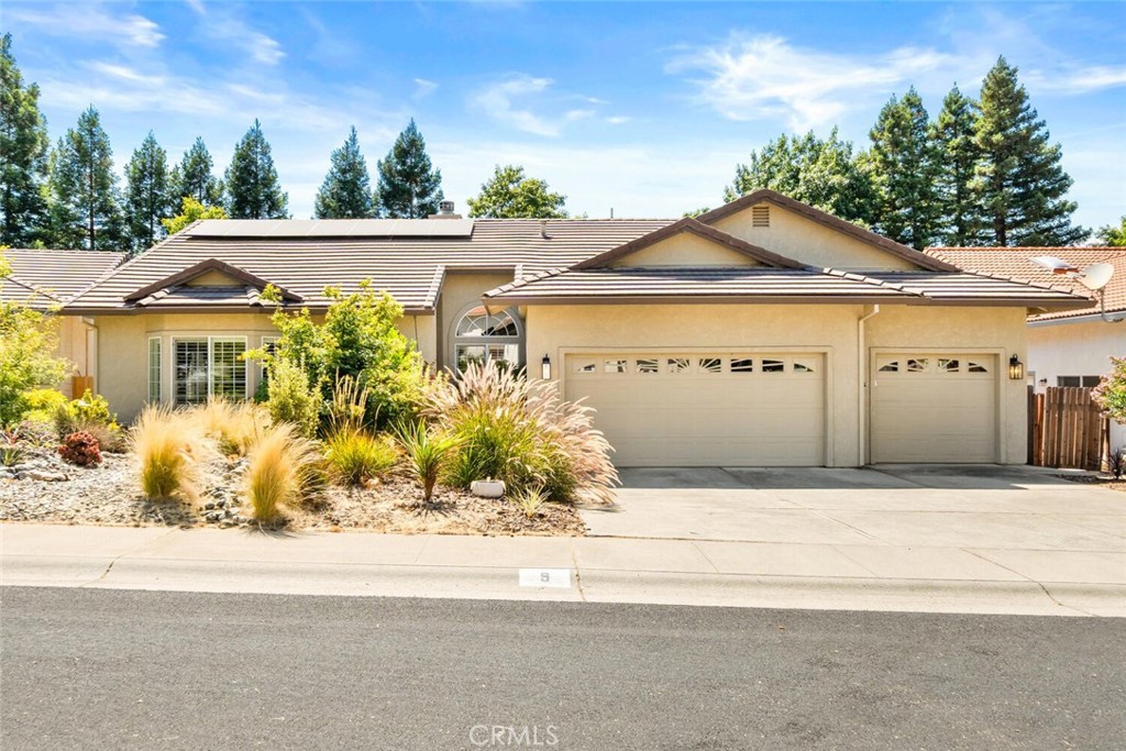 So much to tell about this gorgeous California Park Home: cul-de-sac location, Owned Solar, 3 car garage, new HVAC, lifetime tile roof,
and so much more! Step inside and fall in love with the show-stopping kitchen, featuring top-of-the-line appliances including a high-end Advantium oven/microwave, sleek new gas range cooktop (2023), new stainless steel refrigerator (2022) and dishwasher (2024), custom cabinetry, elegant range hood, granite countertops, eating bar, and a cozy breakfast nook. The open-concept family room is anchored by a granite-surround wood burning/gas starter fireplace and enhanced with engineered hardwood floors, tall baseboards, recessed lighting, ceiling fans, and new plantation window coverings throughout. Custom details from the time of construction set this home apart—raised 9’ ceilings, added square footage, and skylights that flood the space with natural light and openness. The popular floor plan includes both a formal living/dining room and a spacious family room that flows seamlessly from the kitchen. The luxurious primary suite has been tastefully remodeled and features dual vanities, dual shower heads, updated glass doors, giving it a fresh, modern finish. Enjoy peace of mind and energy savings with owned solar (2023), a high-efficiency HVAC system (2024), newer hot water heater, fully owned alarm system. Outside, relax or entertain on the expansive 600-square-foot redwood deck, now enhanced with a brand-new 14’ electric awning and surrounded by new low-maintenance, stunning landscaping front and back, all on drip irrigation. Soak in the new HotSprings spa, tend to your raised garden beds, or make use of the side-yard shed that stays. The oversized 3-car garage is fully outfitted with built-in cabinetry, a workbench, sink, and mini fridge—perfect for hobbies, storage, or weekend projects. And of course, you’ll enjoy all the amenities of California Park, including access to the private lake, walking trails, parks, and community charm. This home checks every box—from luxury and livability to energy efficiency and outdoor enjoyment. All that’s missing is you!