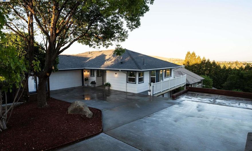 Fairfield Custom-Built Home with Stunning Views + ADU.  Discover this fully remodeled single-story custom home designed for modern living, featuring panoramic views from every room. An open-concept layout flows seamlessly onto a wraparound balcony overlooking the rolling hills, perfect for both everyday living and entertaining.  Main Home Features:  -4 spacious bedrooms and 2 full bathrooms -Open floor plan with abundant natural light -Seamless indoor–outdoor living with spectacular views.  Additional Highlights: -One-bedroom, one-bath ADU — ideal for guests, extended family, or multi-generational living (buyer to verify local use regulations) -Large driveway with ample parking and RV access -Peaceful hillside setting, just minutes from the freeway.  This home offers a rare combination of privacy, convenience, and unforgettable views.