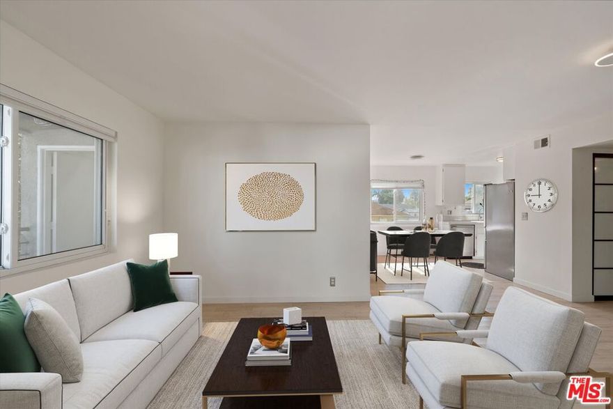 A three-bedroom charmer in the heart of Venice, 845 Brooks is a modern gem just inches from top shopping, dining, and coffee spots. This light-filled end unit features hardwood floors throughout, a bright kitchen with modern finishes and generous counter space, and the convenience of in-unit laundry. Double-pane windows with blinds keep the space quiet and comfortable, while central air and heat ensure year-round comfort.Enjoy two deeded parking spaces in the secure gated underground garage, plus extra storage outside the unit. Guests will appreciate the ample street parking nearby. A lovely communal outdoor space with a teak dining table and barbecue sits beneath the trees, perfect for entertaining or relaxing.Highlights include a private balcony, gas water heater, and the peace of mind of a well-maintained complex. From here, you can walk to Abbot Kinney, Zinqu Coffee, Venice West, Chulita on Rose, and even a grocery store right across the street. Venice beach is just a short bike ride away, close enough to enjoy daily, yet far enough to retreat from the busy boardwalk.Don't miss the rare chance to own a thoughtfully designed home in one of Venice's most sought-after West of Lincoln locations, offering the perfect blend of convenience, lifestyle, and retreat.  See PVT remarks for showing requests.