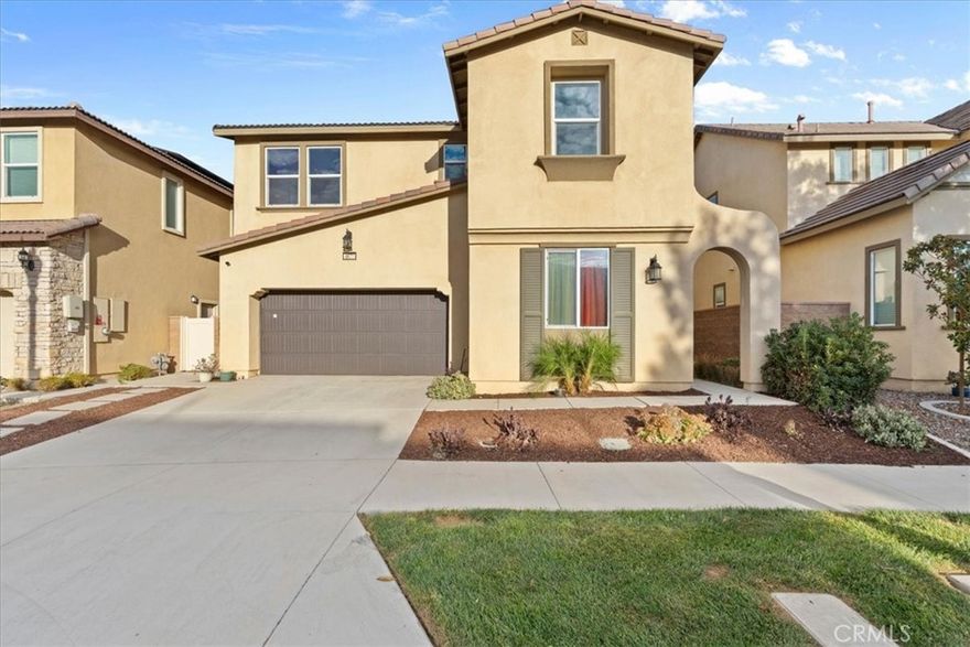 Great Homeownership Opportunity in Ontario Ranch! Welcome to the beautifully maintained Park Place community, where this stunning four-bedroom, three-bathroom home combines style, comfort, and modern convenience. The open-concept main level features plantation shutters, tile flooring, a massive kitchen island, and a walk-in pantry—perfect for gatherings and everyday living. Backyard covered patio, a downstairs bedroom with a three-quarter bath, and a thoughtfully designed floor plan add flexibility and functionality. Upstairs, a spacious loft offers endless possibilities for a home office, playroom, or media space. The generously appointed primary suite boasts dual sinks, a soaking tub, walk-in shower, and a large walk-in closet with built-in organizers. Two additional bedrooms share a well-appointed hall bath. This home is move-in ready with a full suite of appliances, including washer, dryer, and mounted TVs, plus a finished garage with epoxy flooring and paid-off solar panels for energy efficiency. The Park Place community amenities are exceptional, featuring a large aquatic area with spa, tennis and basketball courts, playgrounds, clubhouse, fitness center, and outdoor cooking/entertaining areas. Walking distance to local elementary school (buyer to verify school district boundaries) All information deemed reliable, buyer to verify.



Don’t miss your chance to own this upgraded home in one of Ontario Ranch’s most desirable communities!