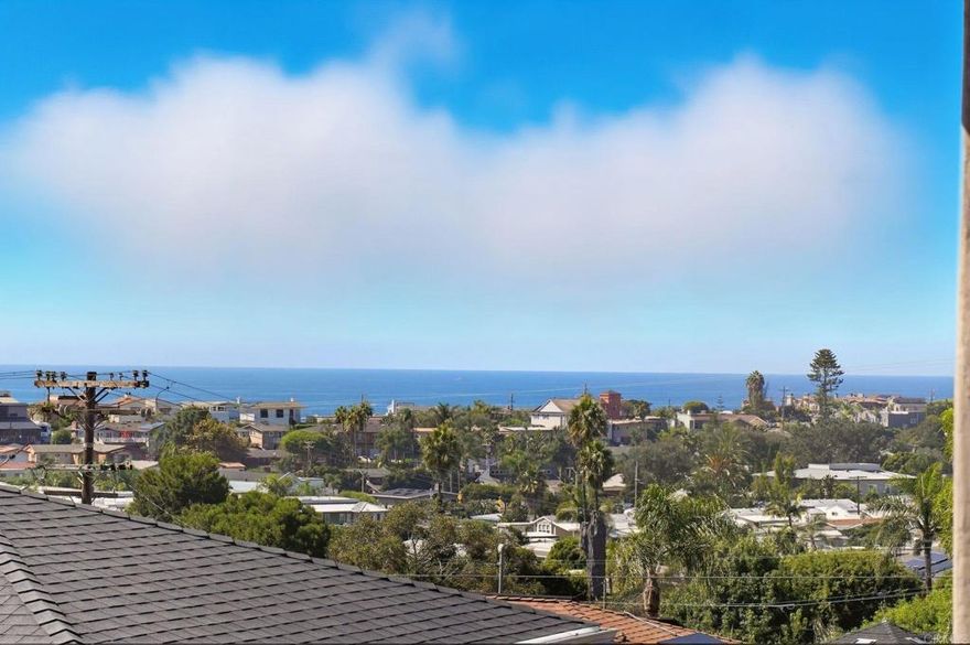This beautiful condominium offers ocean and sunset views from both levels.  The stand alone unit is nestled in the quaint coastal community of Leucadia.  The 3 bedroom 2.5 bath home has a main living area and primary suite lanai, both with views.  Attached 2 car garage.  Just a stroll to famous Beacons Beach, amazing restaurants, Orpheus Park and the Encinitas Farmers Market!  Easy access to the 5 freeway.  Additional bonus room that can be used as storage or an office.