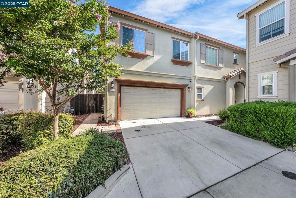 OPEN HOUSE Sat & Sun 9-13 & 9-14 1-4PM. Nestled in one of Pittsburg’s newer communities, this spacious and beautifully maintained 4-bedroom, 2.5-bath home offers over 2,000 sq. ft. of modern living. Buyers may have the option to assume the seller’s incredibly low interest rate (subject to lender approval). This can mean potential monthly savings of hundreds of dollars versus today’s rates. Ask for details! This residence offers the perfect blend of style, comfort, and thoughtful upgrades. Step inside to discover luxury vinyl flooring throughout the main level, a spacious open-concept kitchen and living area, and updated bathrooms with modern vanities and above-counter sinks. Upstairs, you’ll find four bedrooms, including a large primary suite with double sinks, a soaking tub, separate shower. Step outside into your own private backyard oasis, complete with stamped and colored concrete, a shaded pergola, and an outdoor bar. The low-maintenance yard is ideal for relaxing, entertaining, or just enjoying the Delta breeze in privacy. Close to Pittsburg BART, Highway 4, schools, shopping, and downtown.