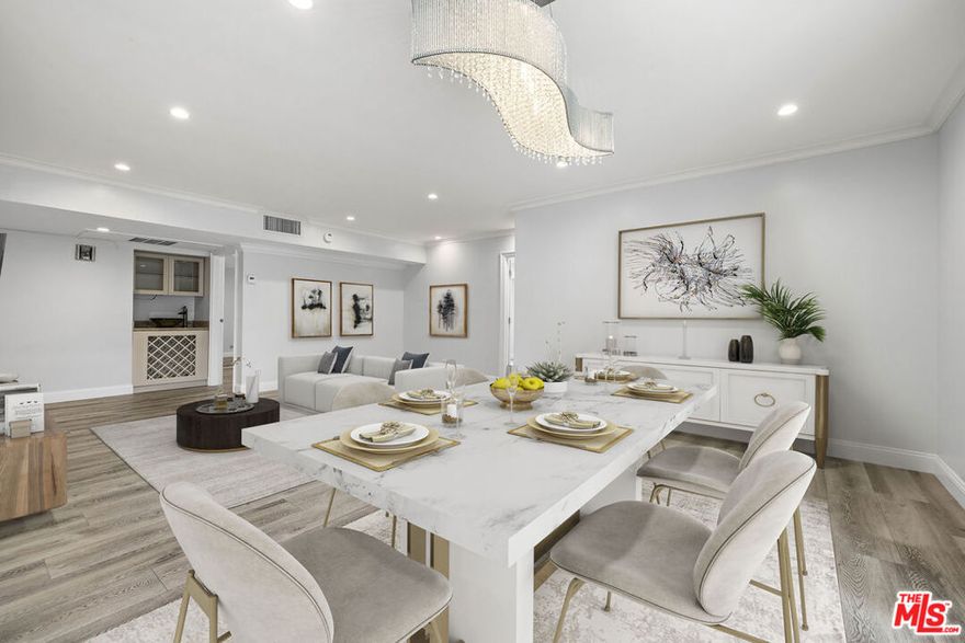 Welcome to this charming 3-bedroom, 2-bathroom condo located in prestigious Beverly Hills. Perfectly situated near world-class shopping centers and fine dining, this residence offers both convenience and luxury living. Step inside to find laminate flooring throughout, creating a clean and modern flow across the home. The cozy kitchen is designed for both functionality and comfort, while the in-unit washer and dryer add everyday convenience.With spacious bedrooms and well-appointed bathrooms, this condo is ideal for those seeking comfort in a prime location. Enjoy the vibrant Beverly Hills lifestyle just moments from your door. Don't miss the opportunity to own a home in one of Los Angeles' most sought-after neighborhoods!