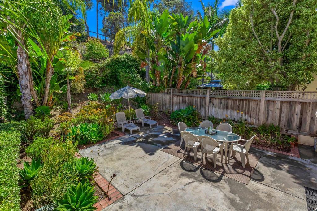 We’re ready to welcome you home! Step into the privacy and comfort of a single-family feel with the convenience of an end-unit attached home. Imagine your own spacious tropical backyard retreat—perfect for entertaining or simply unwinding in total privacy. With only one shared wall, sunlight floods the customized open floor plan, highlighting the updated flooring, fresh paint, and modern finishes throughout. This thoughtfully designed home features 3 bedrooms and 3 bathrooms upstairs, plus a guest half bath downstairs. Recent upgrades include newer appliances, a newer HVAC system, large capacity tankless water heater, and a whole-house water filtration system—giving you peace of mind and move-in ease. And when it’s time to relax or play, you’re just a short stroll from the sparkling community pool. Prime Location, Perfect Lifestyle! Nestled just steps from the USD campus and a short drive to Mission Bay; University Canyon West combines convenience with natural beauty.