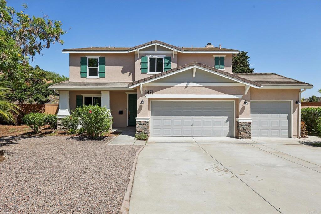 Gorgeous 5-bedroom, 2.5-bathroom home in the highly desirable Wilmont Ranch neighborhood of Oceanside! This beautifully updated residence features a stunning white kitchen with stainless steel appliances, a spacious pantry, and an open layout perfect for modern living. The inviting family room boasts a cozy fireplace, while all bedrooms are located upstairs for added privacy. The spacious primary suite includes a spa-like bathroom with a soaking tub and direct access to a private deck with sweeping neighborhood views. Enjoy a backyard ideal for entertaining, with plenty of space to add a pool or ADU. A rare 3-car garage completes this exceptional property. Don’t miss this opportunity!