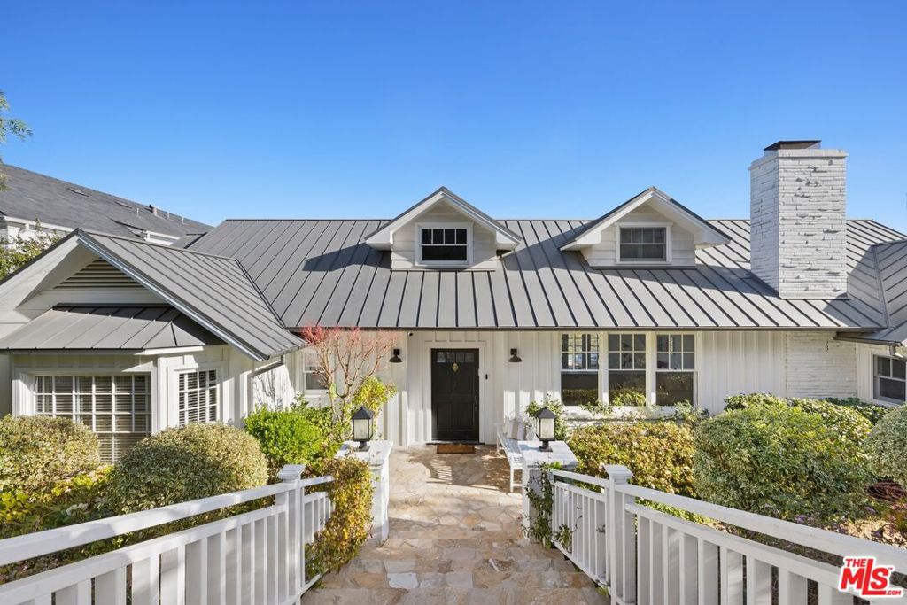 Welcome to 1644 Casale Drive, a stunning retreat in the prestigious Upper Riviera of Pacific Palisades. This light-filled, 5-bedroom home offers an expansive 180-degree view, capturing the sparkling Pacific Ocean and stretching from Downtown Los Angeles to the Santa Monica coastline. This home provides the ultimate in luxury and privacy. From the moment you step inside, you'll be drawn to the expansive open living spaces, designed to take full advantage of the breathtaking views. The spacious gourmet kitchen is a chef's dream, featuring high-end appliances and a large island, all with views that flow seamlessly into the outdoor spaces. Step outside to the infinity pool, where cascading water flows into a private reservoir, and relax on the patio overlooking the lush gardens and panoramic vistas. The serene backyard is an entertainer's dream, with expansive lawns, a private pool, and an inviting viewing deck to take in the surrounding beauty. Whether hosting guests or enjoying a quiet afternoon, the home's seamless connection to nature makes every moment feel special. Located near some of Los Angeles' most popular hiking and biking trails, and just a short drive to the best of Beverly Hills, Santa Monica, and Malibu, this home is perfectly positioned to enjoy everything Southern California has to offer.