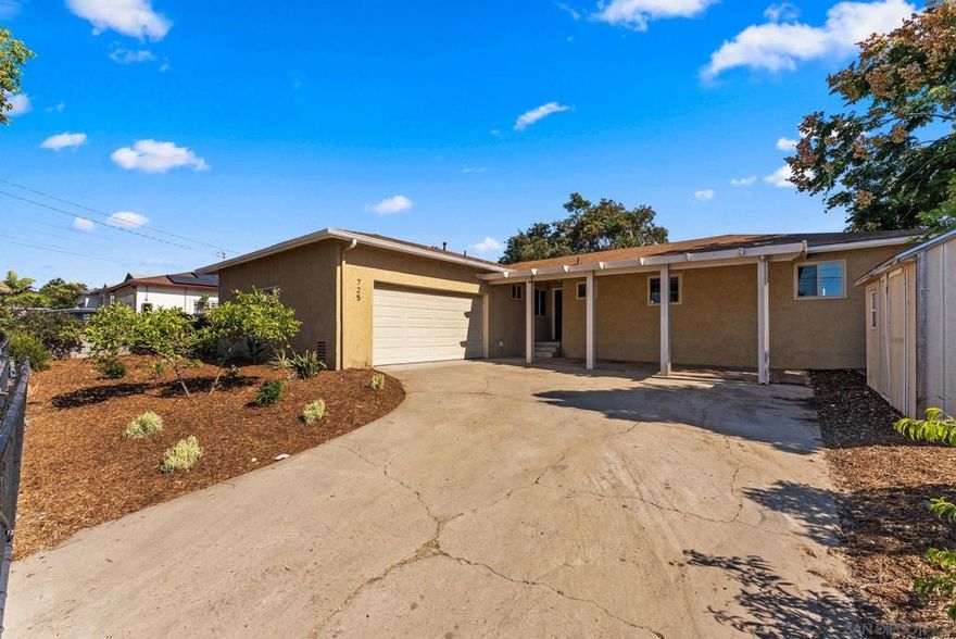 Welcome to this beautifully updated 5-bedroom, 2.5-bath home situated on an oversized lot in a peaceful cul-de-sac, perfect for multi-generational living. Step inside to find fresh interior paint, new quartz countertops, new cabinets, and stainless-steel appliances that make the kitchen shine. The open layout offers multiple living spaces, including a bonus room off the kitchen ideal for a home office, den, or playroom.  Every bedroom is generously sized, giving everyone their own comfortable retreat. The primary suite impresses with vaulted ceilings, a spacious walk-in closet, and a private ensuite bath with a new vanity. Enjoy the convenience of dual-pane windows, central A/C, and durable laminate flooring throughout. The expansive backyard provides endless potential for entertaining, gardening, or adding your dream outdoor living area. A two-car garage completes this move-in-ready home.  With its single-level floor plan, flexible layout, and quiet cul-de-sac location, this home offers both comfort and versatility for today’s modern living.
