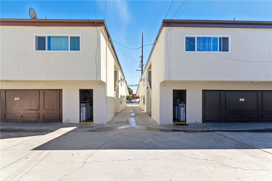Prime Investment Opportunity, these unique buildings are located in one of the desirable areas in Downey.  Featuring 8 Units 2 front units are townhouse style with 2 bedrooms 1.5 bathrooms and each one with a 2 car spacious garage 4 additional units with 2 bedrooms 1 bathrooms each one with a detached 2 car carport. Plus 2 additional 1 bedrooms 1 bathrooms units each with a 2 car carport parking. All Units are spacious with great tenants, 2 community laundry rooms and lots of space in the back. The 2 buildings are freshly painted with New Roof, New Electrical, New Dual Panel Windows, New Water Heaters in each laundry room with new circulating pumps and New Blinds in each units.  All Units are partially upgraded, the one that's currently available is being fully upgraded with a new kitchen, bathroom and flooring.  Projected GSI is $256,800.00.  Close to Downey Promenade, Downey Landing, Restaurants, Lots of Entertainment and access to 605, 105, 710 FWY's.