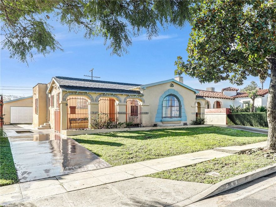 Full of character and timeless charm, this Spanish-style home is nestled on a picturesque, tree-lined street comprised exclusively of Spanish-style residences on large lots, showcasing true pride of ownership. Offering 1,700+ square feet of living space, this 3-bedroom, 2-bath home features generously sized bedrooms and a thoughtfully designed layout in a highly desirable area. Owned by the same family for 51 years, the home retains its original charm while benefiting from key updates, including a new roof less than one year old, updated plumbing throughout, and central air and heating. A permitted oversized primary suite was added alongside the construction of the oversized two-car garage, providing excellent space and flexibility. The garage, built less than 10 years ago, is ADU-ready with plumbing already capped—ideal for future expansion or rental potential. Additional highlights include a welcoming courtyard entry, a charming breakfast nook, a dedicated laundry room, and a long driveway leading to the oversized garage.
This is a rare opportunity to transform a well-loved home into a designer’s dream. A true blank canvas in a prime neighborhood—bring your vision and make it your own.