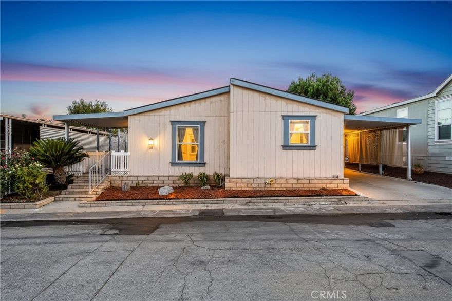 Welcome to Hillside Mobile Home Estate, a vibrant 55+ community offering comfort, convenience, and a friendly atmosphere. This charming 3-bedroom, 2-bath manufactured home features new flooring, paint, and an open floor plan with bright living spaces, modern finishes, and ceiling fans to keep you comfortable year-round. Enjoy a relaxing lifestyle with access to the community pool and easy proximity to freeways, shopping, restaurants, and entertainment. Whether you’re looking to downsize or embrace a more carefree way of living, this home has it all, comfort, convenience, and community.