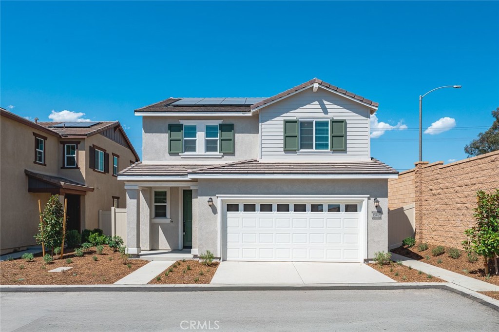 Welcome to this beautifully designed 4-bedroom, 3-bathroom new home in the gated Rosewood at Sierra Vista community in Fontana, featuring an upcoming resort-style pool, play lot, gated entry, and landscaped grounds.
This home features the Open-Concept Great Room, Dining and Kitchen area providing plenty of space for entertaining and gathering together. The gourmet Kitchen features beautiful shaker-style cabinetry, quartz countertops and stainless-steel electric appliances, including a refrigerator, range, dishwasher and microwave/hood combo.
The First Floor Bedroom and Full Bathroom offer a convenient and private space for guests, as a home office or extra space for your imagination. Upstairs, the spacious Primary Suite with large Primary Bath with dual sink vanity, large walk-in shower and walk-in closet. Two additional spacious bedrooms and bathroom and loft round out the second-floor features and the laundry room with washer and dryer is conveniently situated between all these rooms.
The Home is Connected package offers devices such as the Amazon Echo Pop, Smart Switch, Honeywell Thermostat, SkyBell and more. All that can be conveniently controlled through one application so you can stay connected to your family and home around the clock. This rental home also includes with Solar Panels to help reduce utility costs.
Prime location near top shopping and dining destinations like Victoria Gardens, Ontario Mills, restaurants, Costco, and quick access to the 210/15 freeways. Don't miss this opportunity to lease a brand-new and energy-efficient home in a desirable gated community!