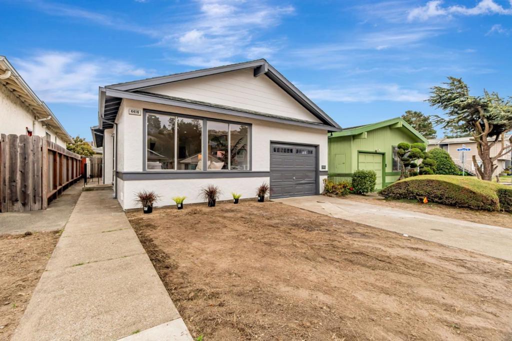 Prime Location! California Living at Its Best! Just a short walk to Gellert Park, Serramonte Mall, public transportation, and a variety of dining options. This beautifully updated home offers incredible convenience. With easy access to freeways, downtown San Francisco, and SFO, its perfect for anyone seeking a vibrant and well-connected lifestyle. This charming, move-in-ready 3-bedroom, 2-bathroom home features a new inviting kitchen with recessed lighting, quartz countertops, and shaker-style cabinets. The complete interior is enhanced by stylish recessed lighting, durable luxury vinyl flooring throughout and recently painted. Step outside to your very own private backyard retreatideal for relaxing afternoons, weekend barbecues, or gatherings with loved ones. The spacious primary suite boasts a luxurious en-suite bathroom, providing a perfect sanctuary. Dont miss the opportunity to make this wonderful home yours!