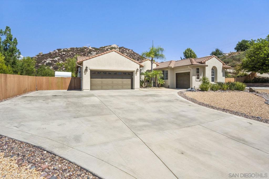 Pride Of Ownership, Rancho San Vicente 4 Bed 2 Bath Pool Home With Paid Solar, Fenced Double RV Parking, Large Lot On Quiet Cul de Sac, Open Floorplan, Large Open Kitchen With S/S Appliances, Solid Surface Countertops, An Entertainers Backyard, 3 Car Garage, Tons Of Parking, Low Maintenance Landscaping And Mountain Views...... Hurry These Sell Fast! Discover your dream home at 23676 Calle Ovieda, Ramona, CA! Nestled in the community of Rancho San Vicente, this 4-bedroom, 2-bathroom beauty offers 2,455 square feet of spacious living. Enjoy an open floorplan with a large kitchen featuring stainless steel appliances and solid surface countertops. Relax in your private backyard oasis with a pool and low-maintenance landscaping, all set against stunning mountain views. With air conditioning, and a 3-car garage plus RV parking, this home has all the conveniences you need. Located on a quiet cul-de-sac, and boasting paid solar, this property is a rare find. Don’t wait—homes like this go fast! Schedule your visit today!