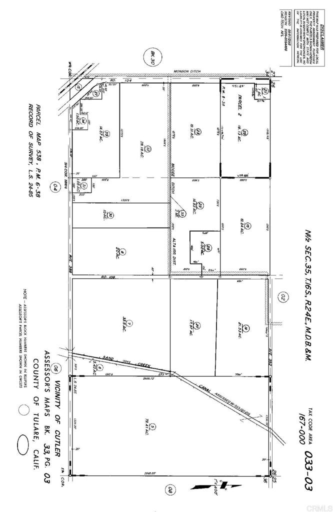 39088 Road 104 Dinuba, CA Road